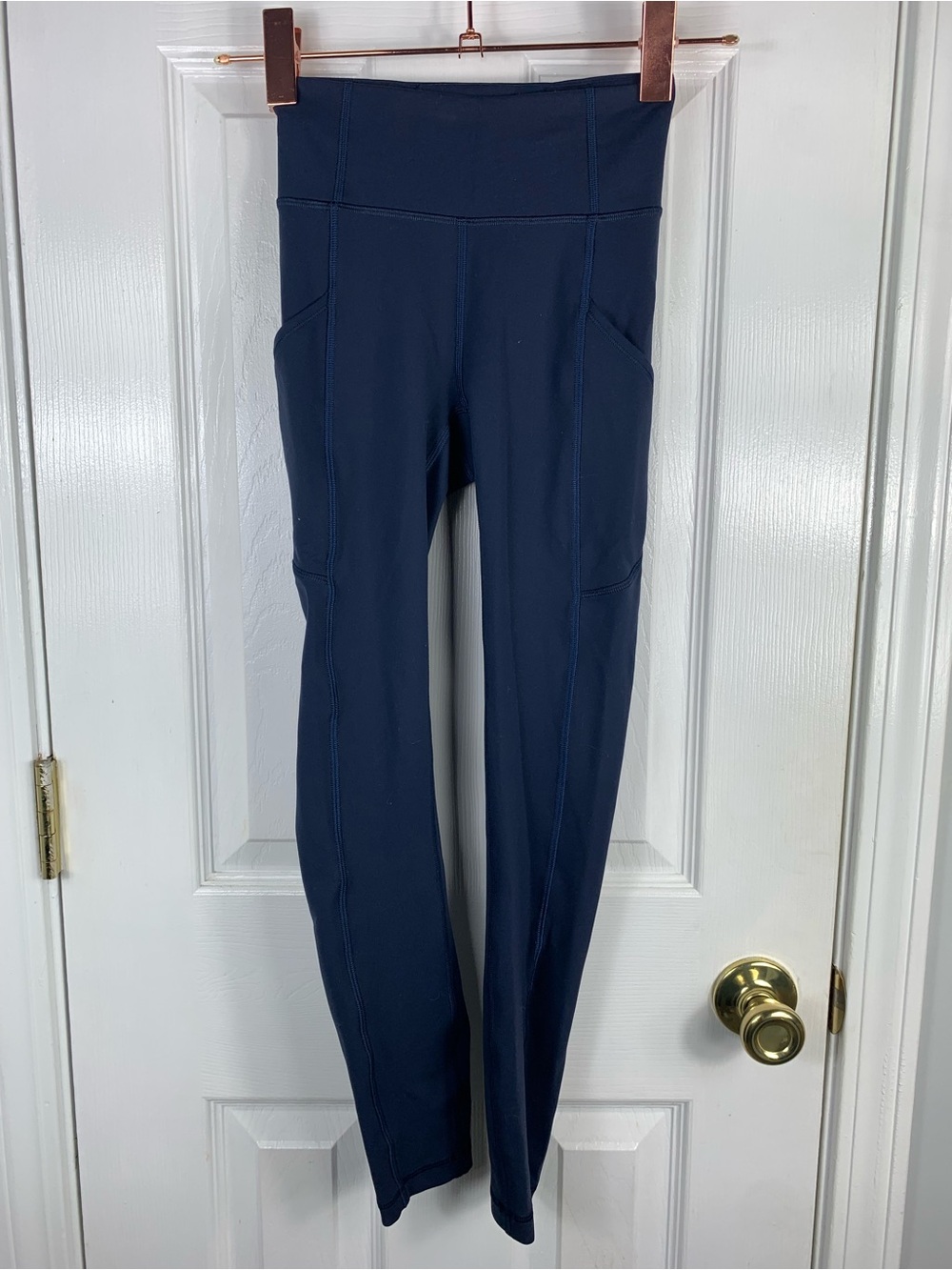 Lululemon Invigorate High-Rise Tight High-Waist Navy Pocket Leggings Size 0